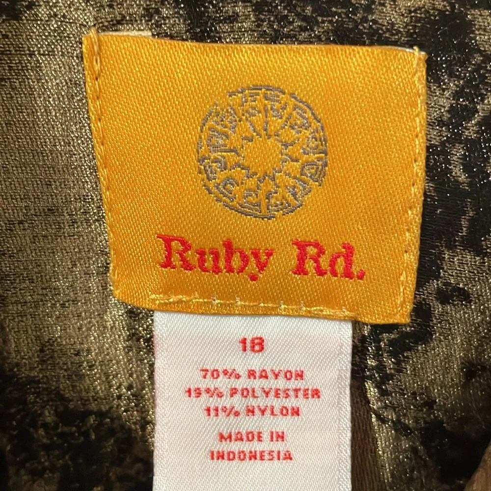 Ruby Rd. Jacket Button Gold Black 🖤 - Picture 3 of 6